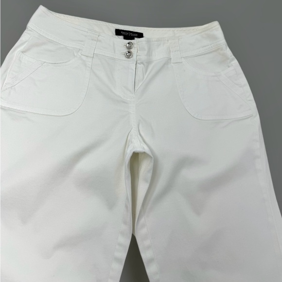 🛍️SALE🛍️ White House Black Market Pedal Pusher Lace-Up Detail Crop Pants - Picture 5 of 8